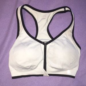 Zip-up Danskin, workout, exercise, sports bra